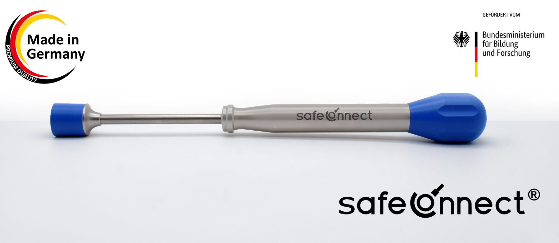 safeConnect Fügeinstrument für konische Verbindungen. Sicher. Präzise. Reproduzierbar.